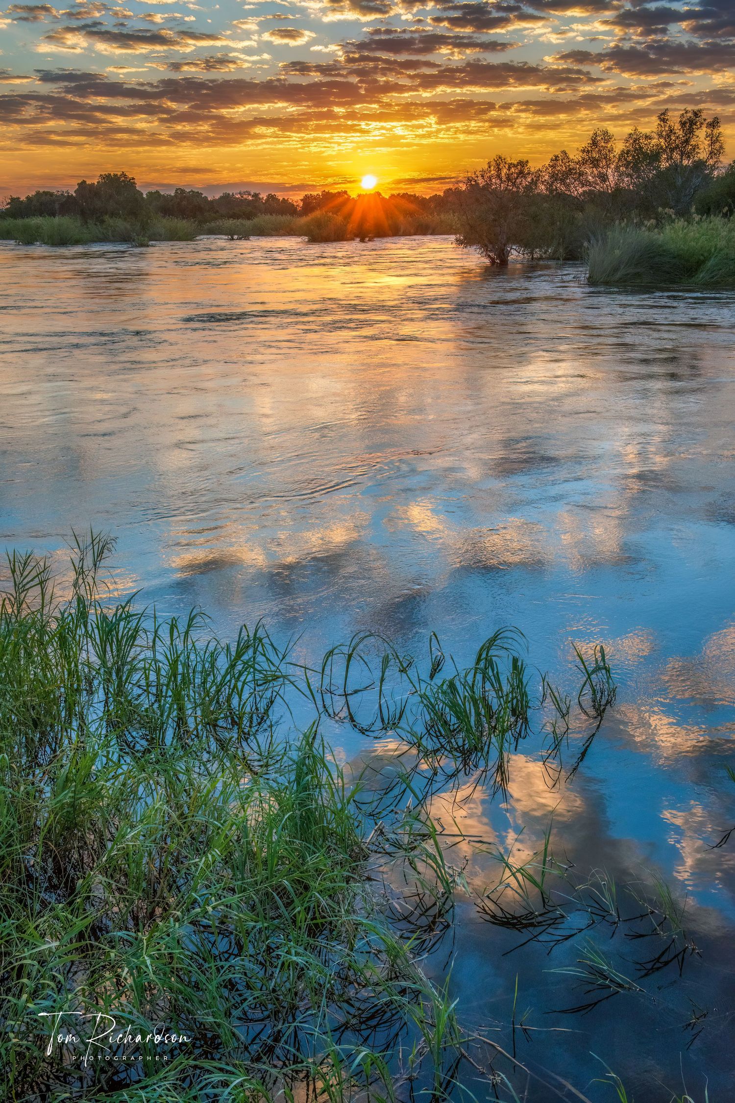 Sunset on the Zambezi River