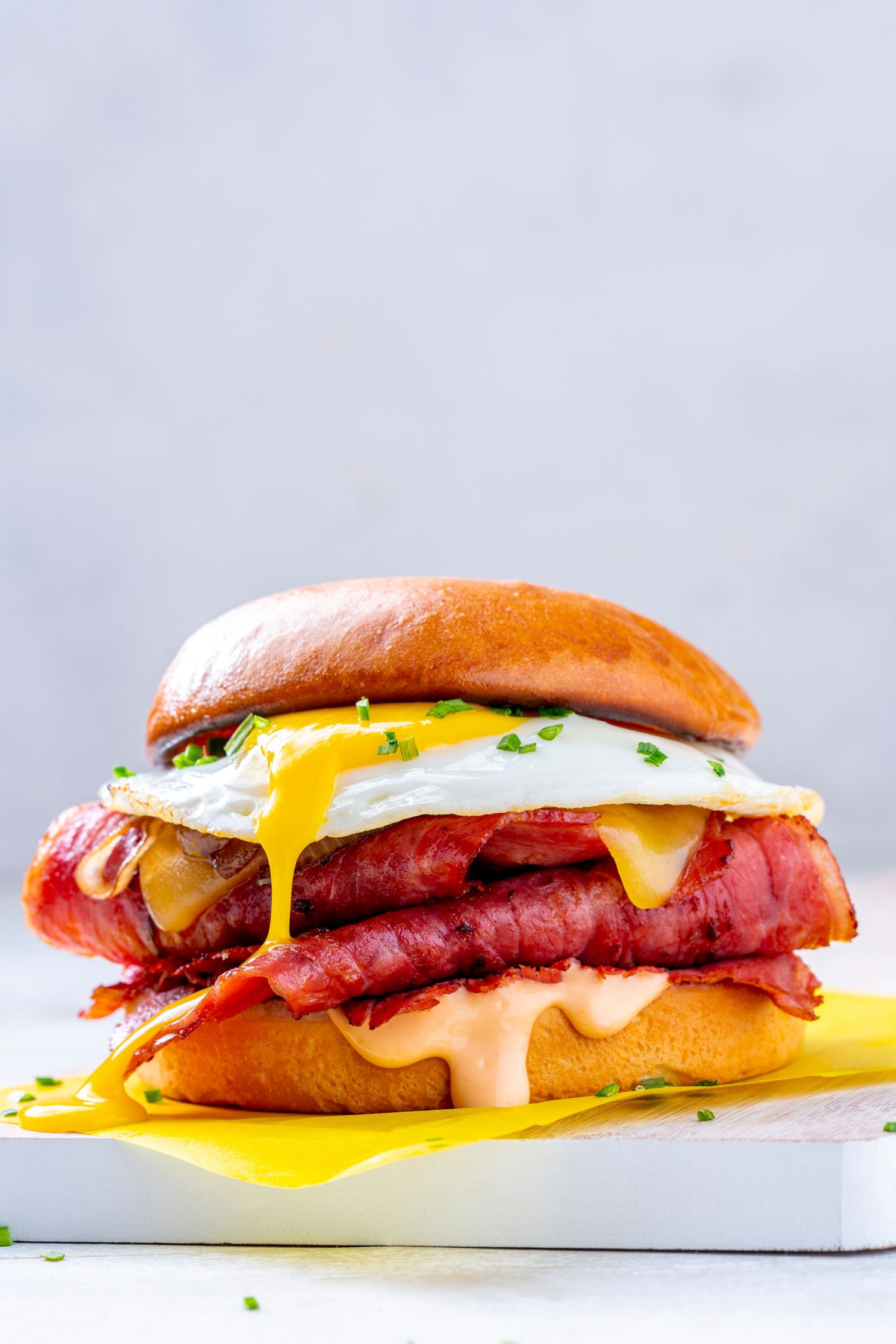 Bacon & Eggs Sandwich - Menu Shoot