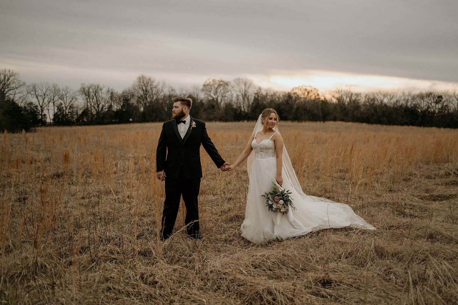 By The Clarks Wedding Video Thumbnail Sunset Bride Groom
