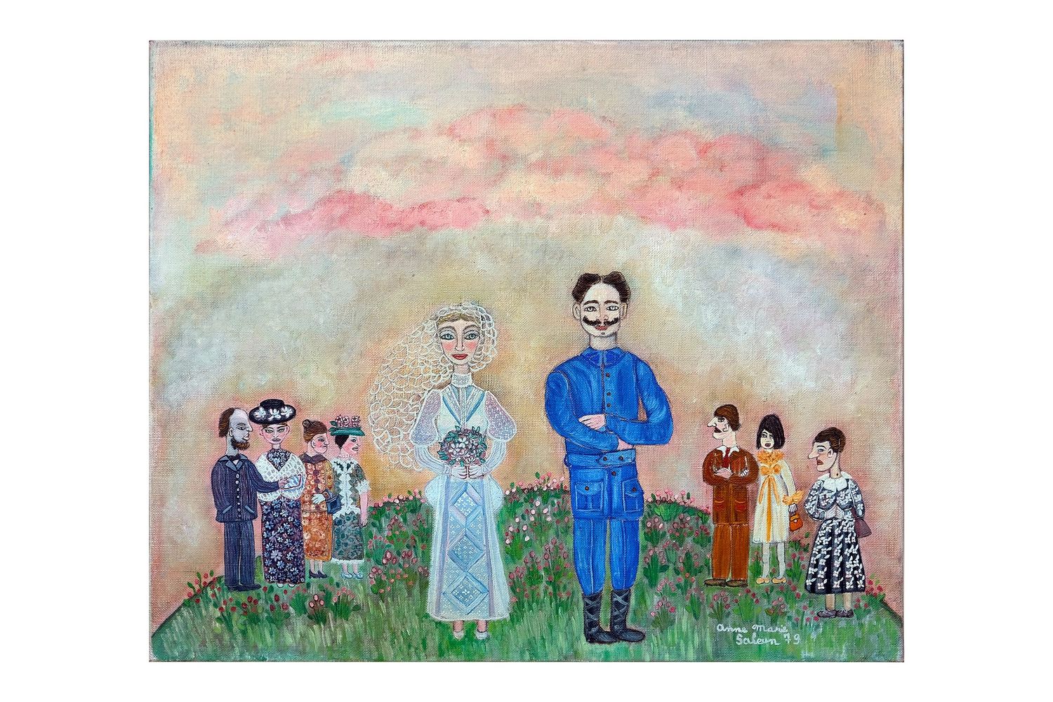 Pour le pire et le meilleur - Toile de Marie Saleun