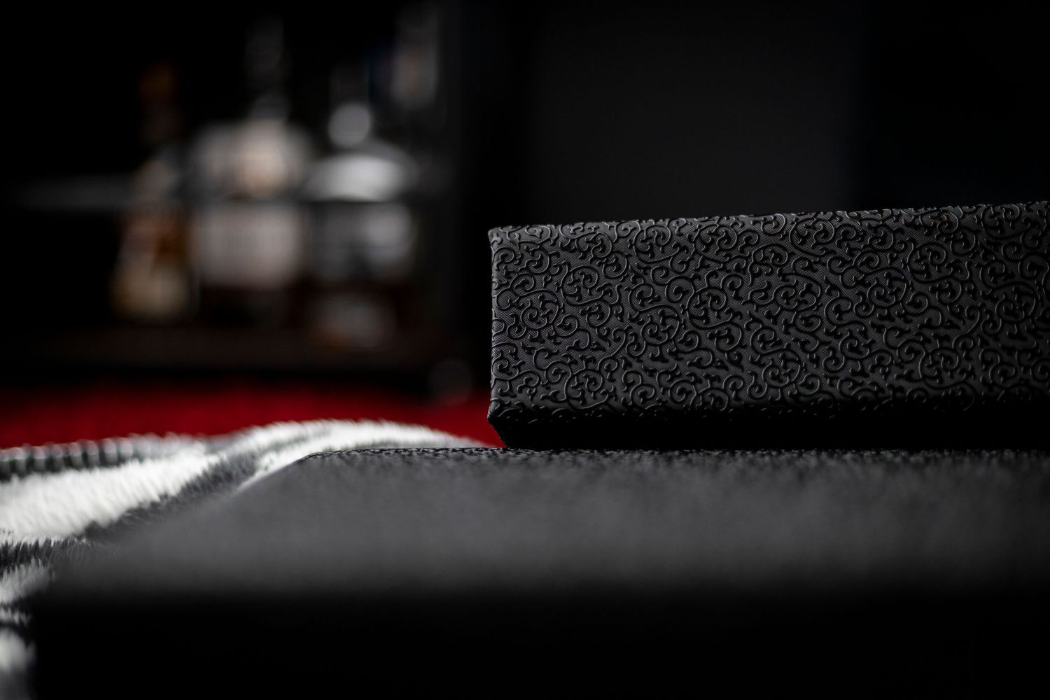 Close up of the texture for the luxury album