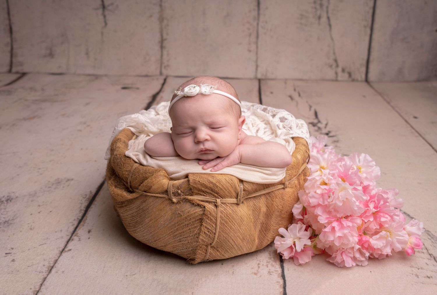 simple posed on baby's hand