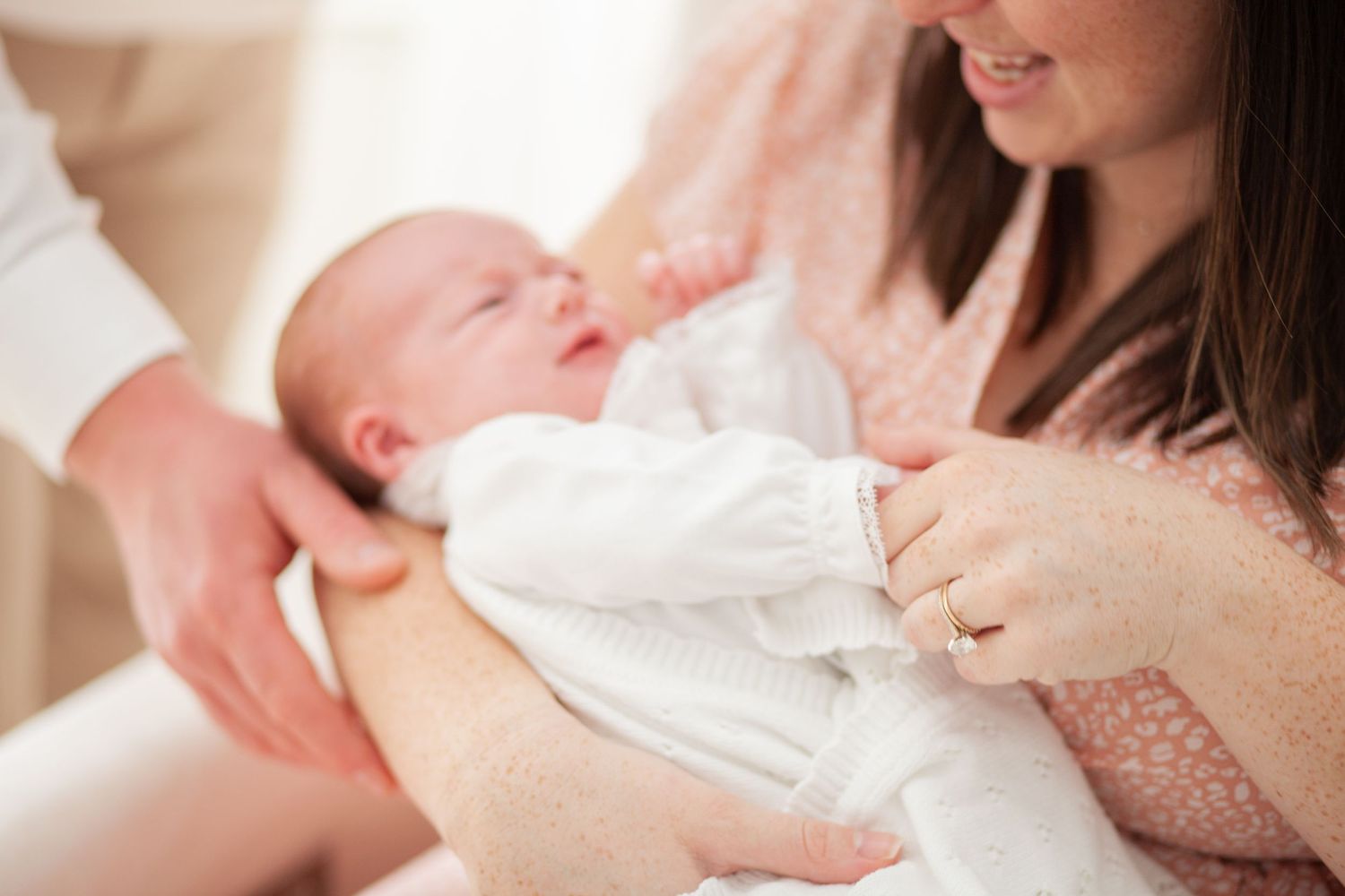 Raleigh NC newborn at home session.