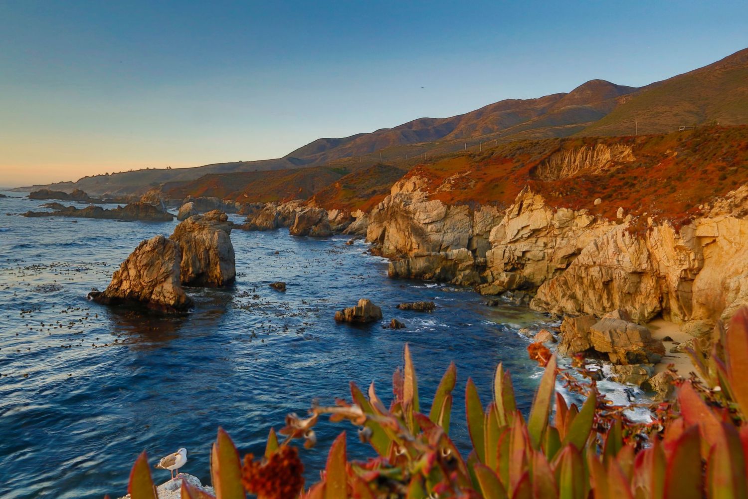 California Coastline - big sur - blue water