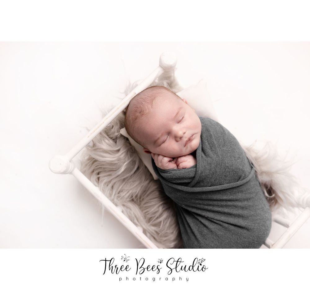 newborn photographer belleville siblings baby
