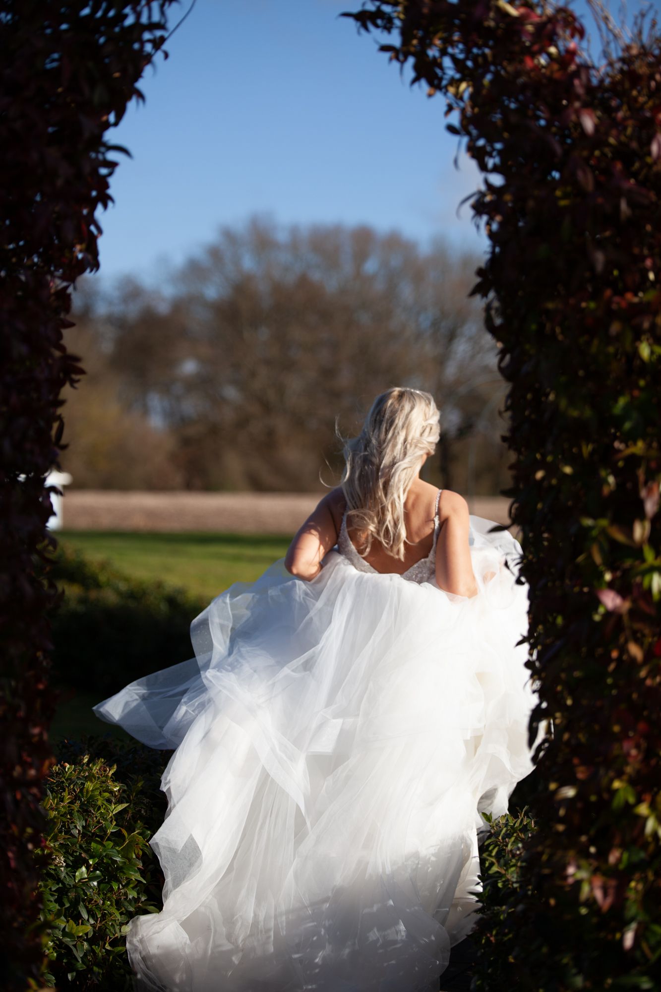 A romantic and magical wedding moment immortalised by the award-winning photographer in Hampshire.