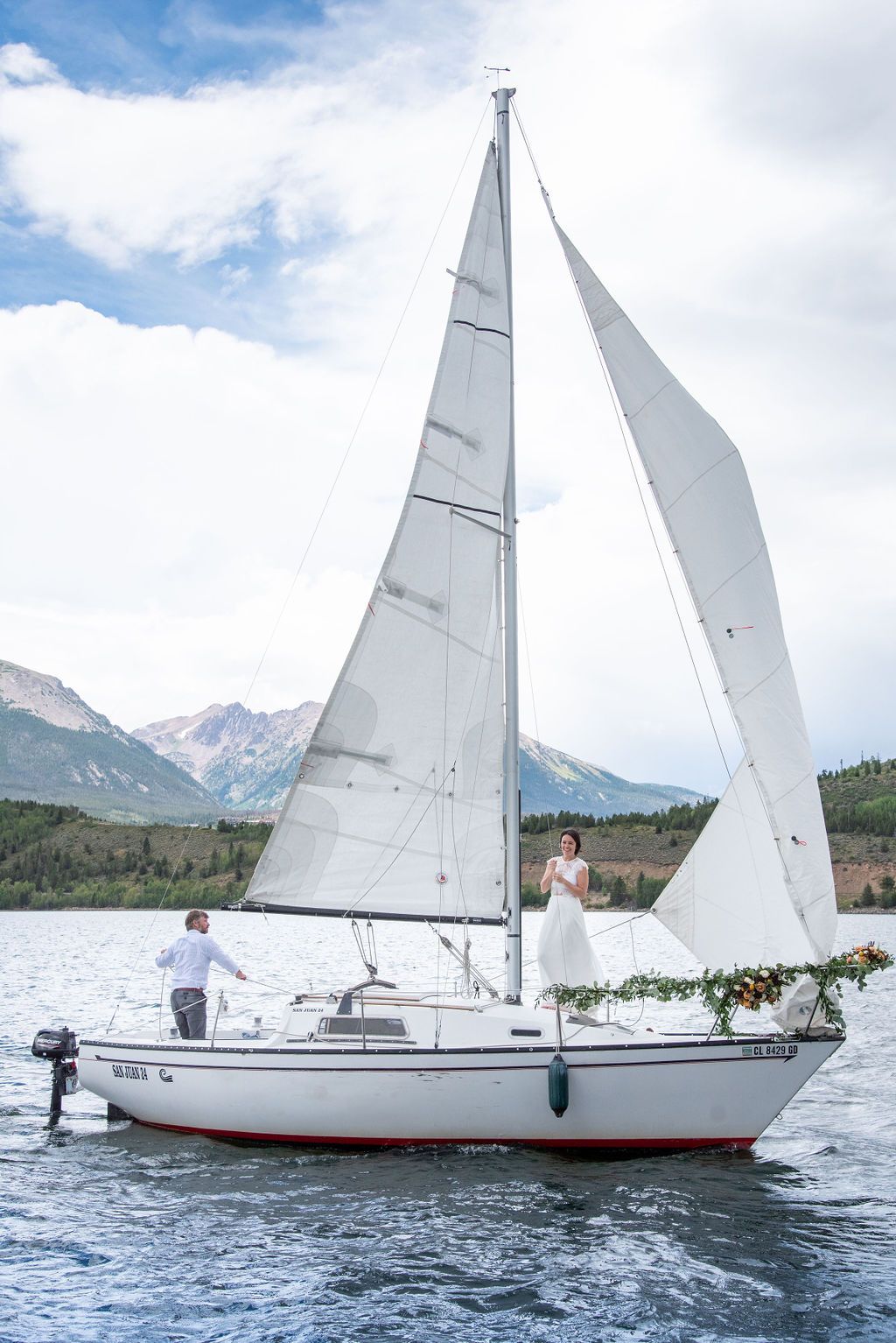 Colorado Elopement, Sailboat Elopement, Sailboat Wedding, Colorado Wedding, Vail Photographer, Cute Colorado Elopement, Sailing Elopement