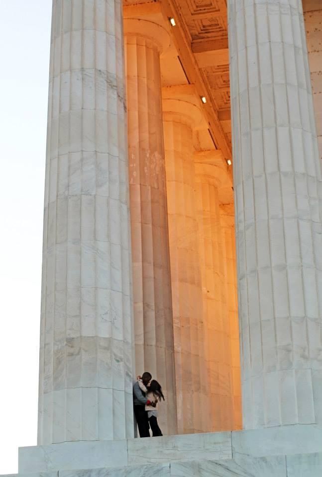 Couple Embracing - Engagement Session - Washington, DC