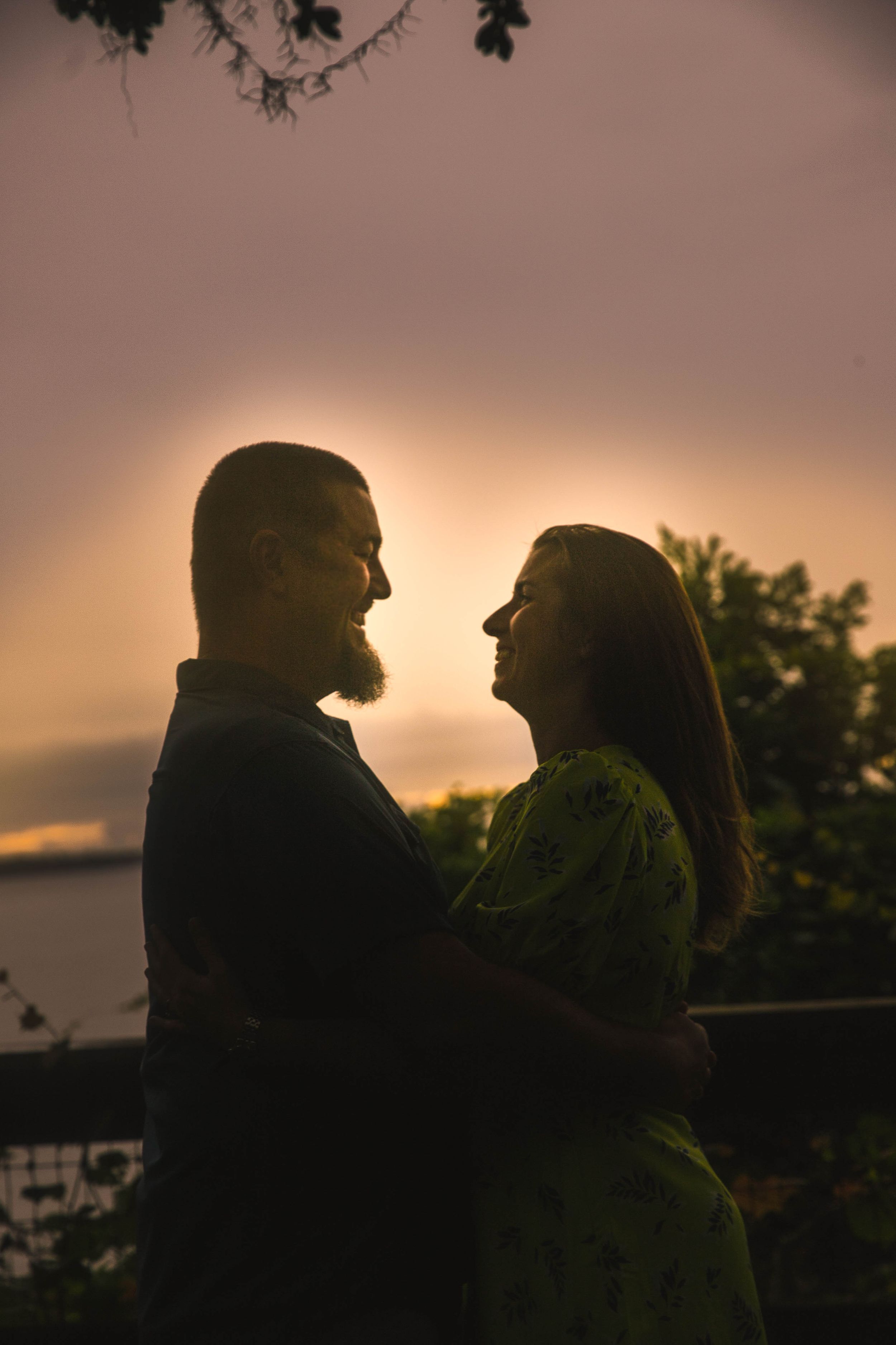 Couple Embracing at Sunset - Couples Session - St. Augustine, FL