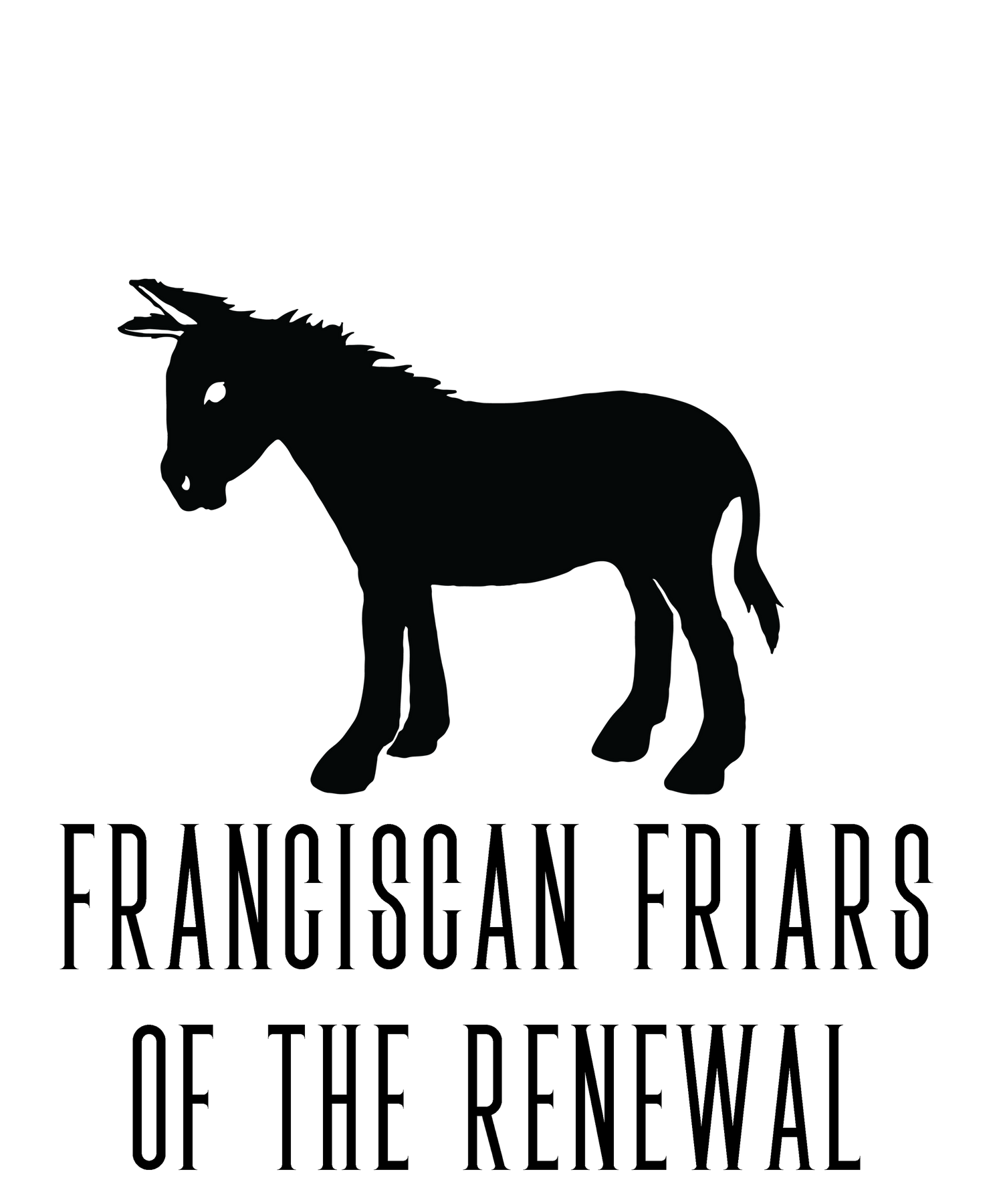 Donkey Struggler logo for Franciscan Friars of the Renewal (CFR's)