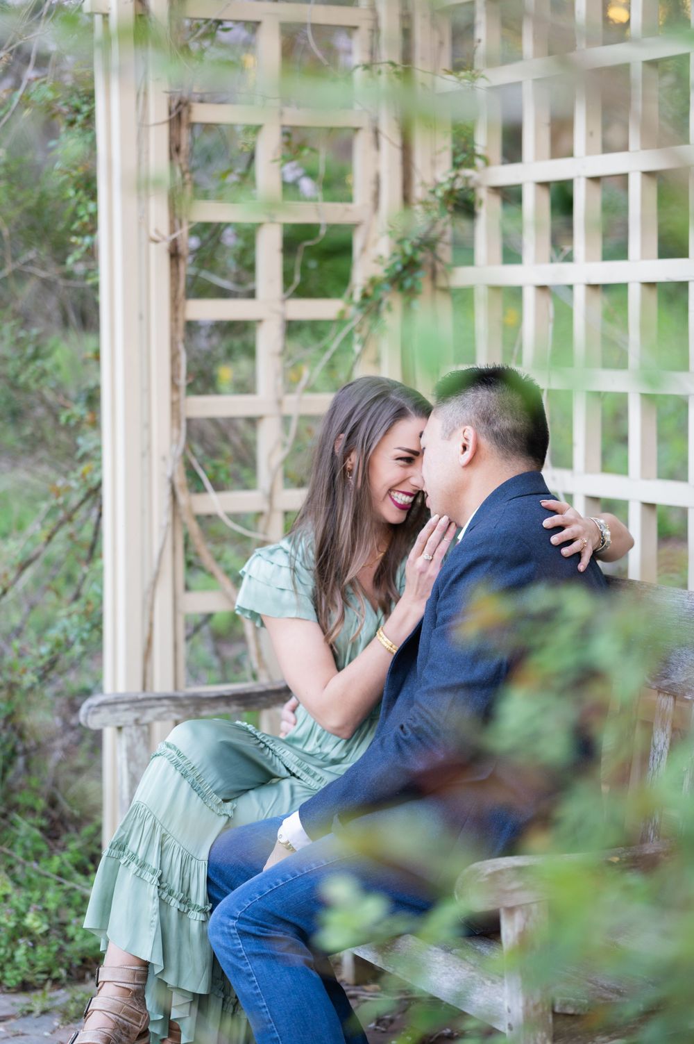 wedding photographer, engagement photographer, bride, Huntsville weddings, Huntsville Botanical Gardens, just engaged