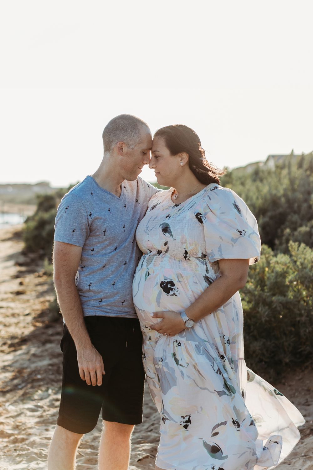 Werribee sunset beach maternity photography