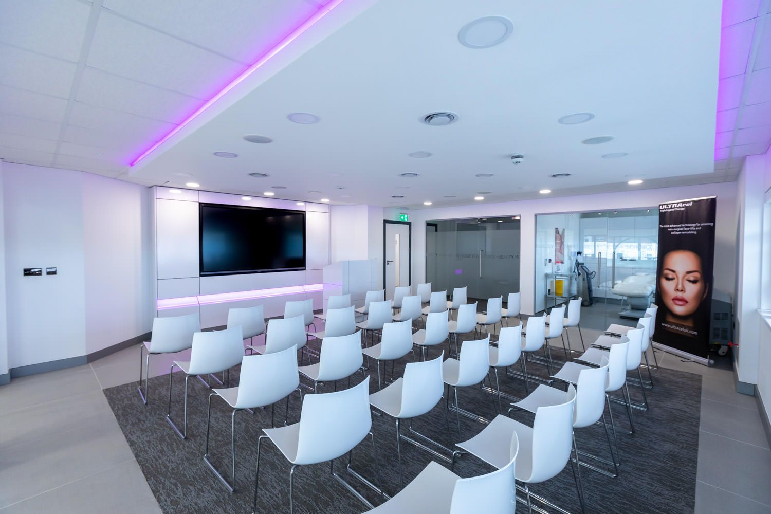 An interior shot of newly renovated beauty academy by Danny Loo