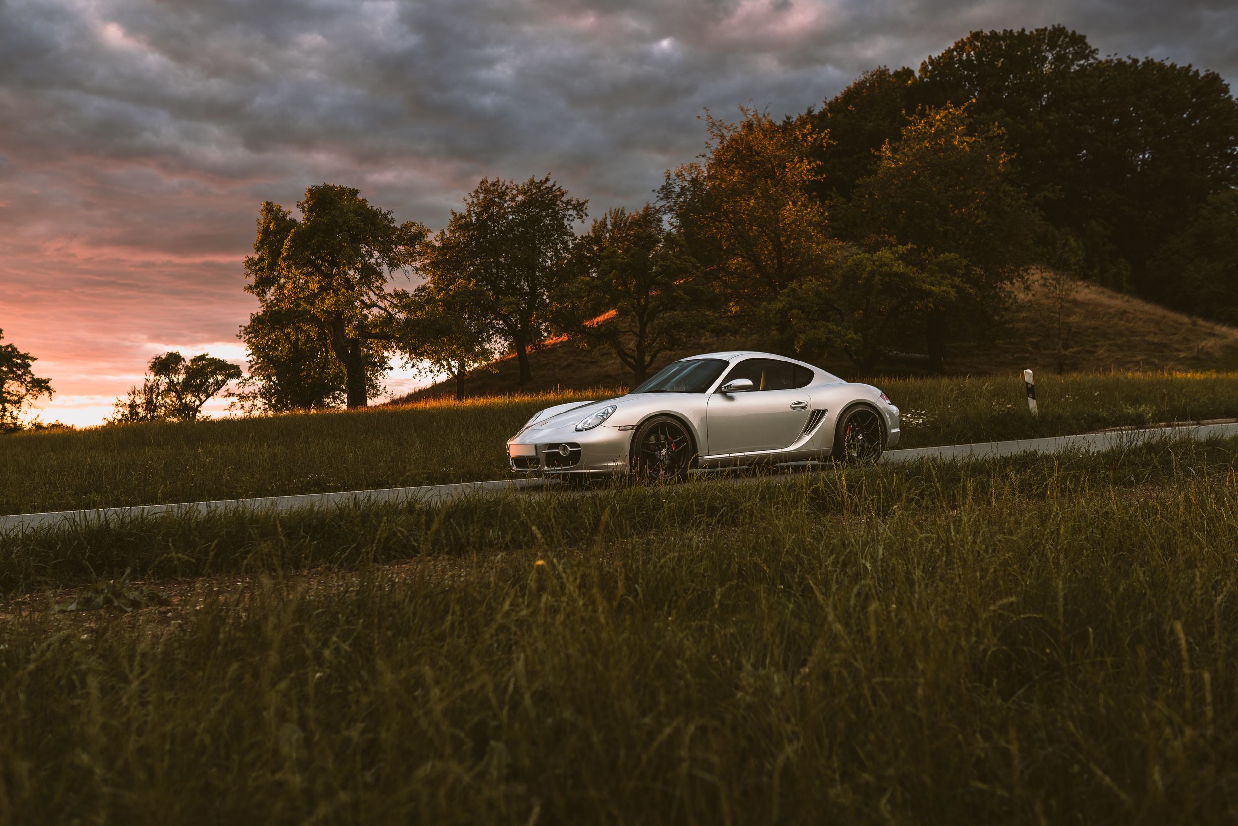 Porsche Caymen S Sunset