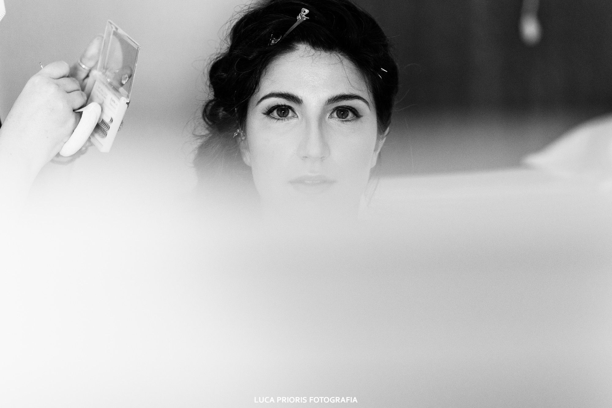 la sposa al trucco