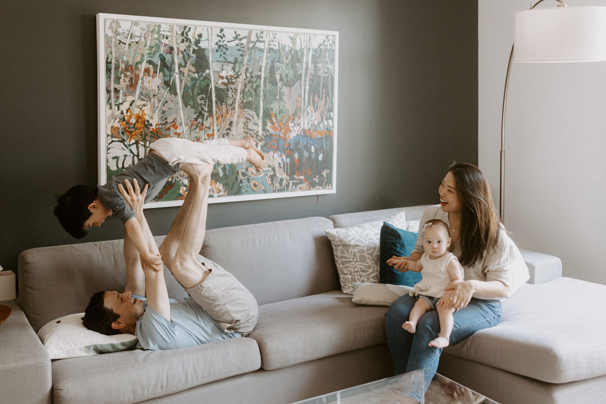 family toronto home session photography leaside