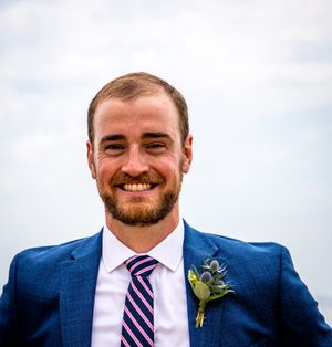 groom on wedding day