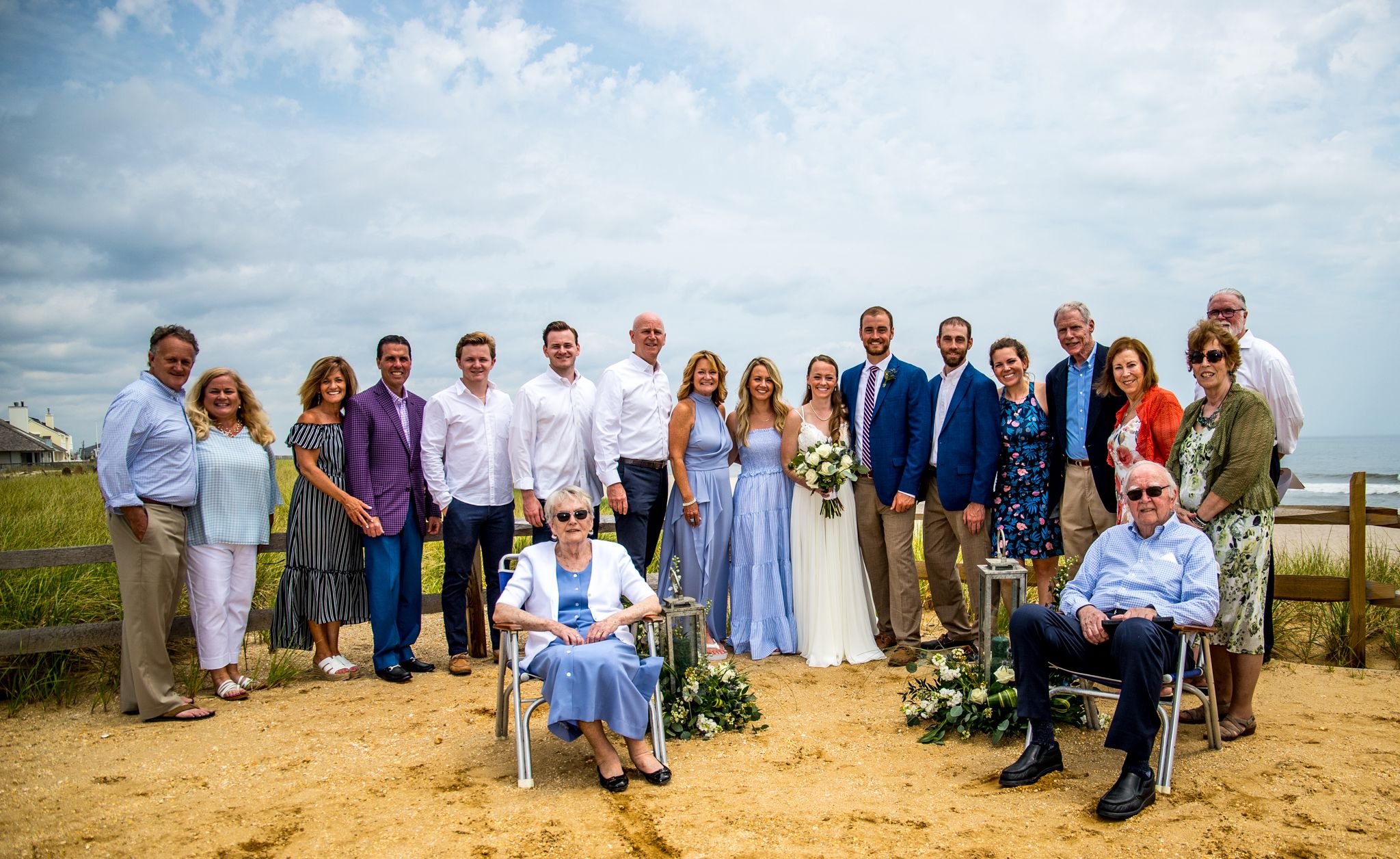 family wedding photo