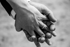 holding hands