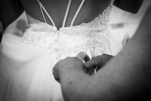 getting ready for a wedding