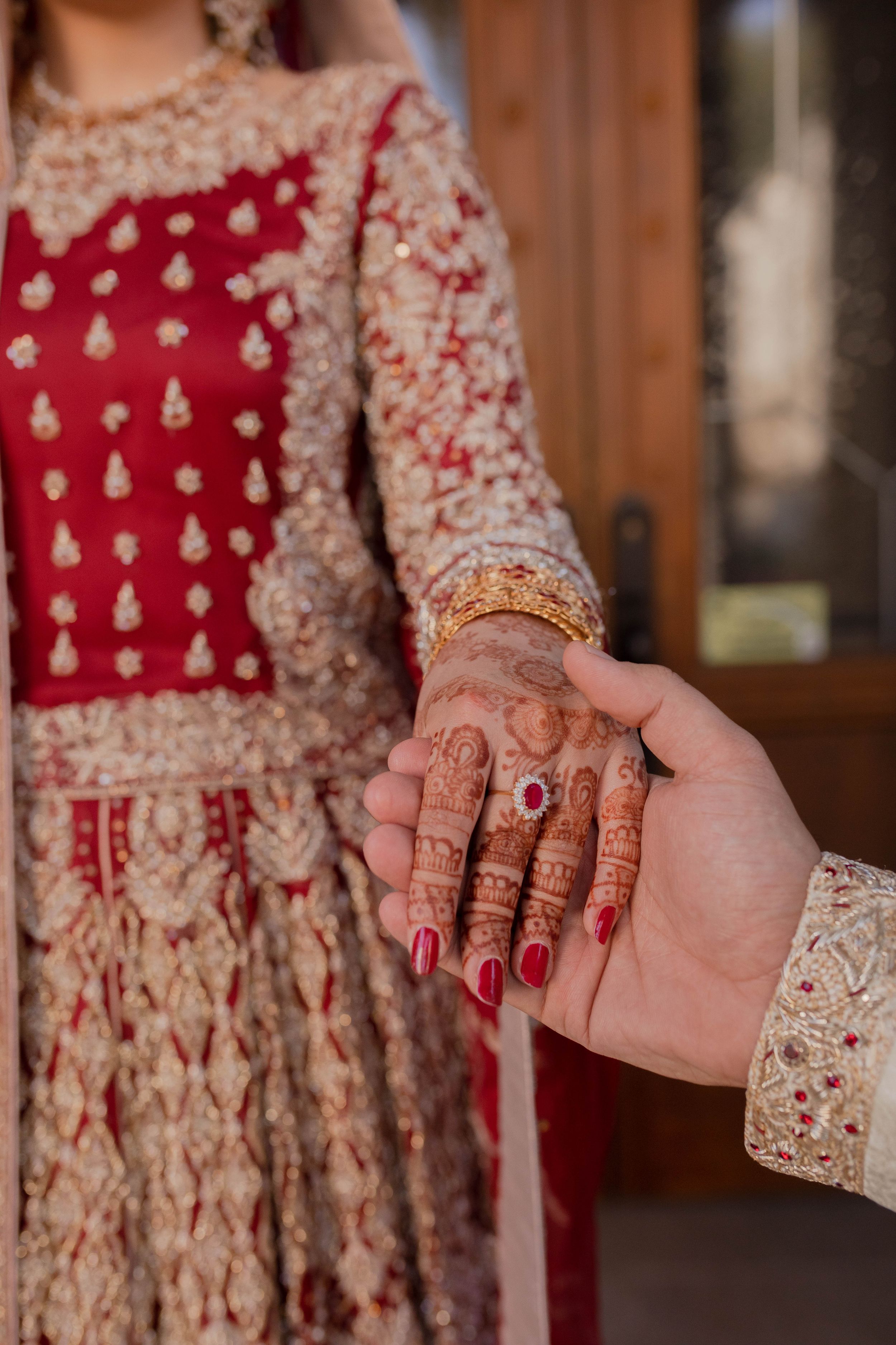 Pakistani wedding with bride and groom in Vancouver