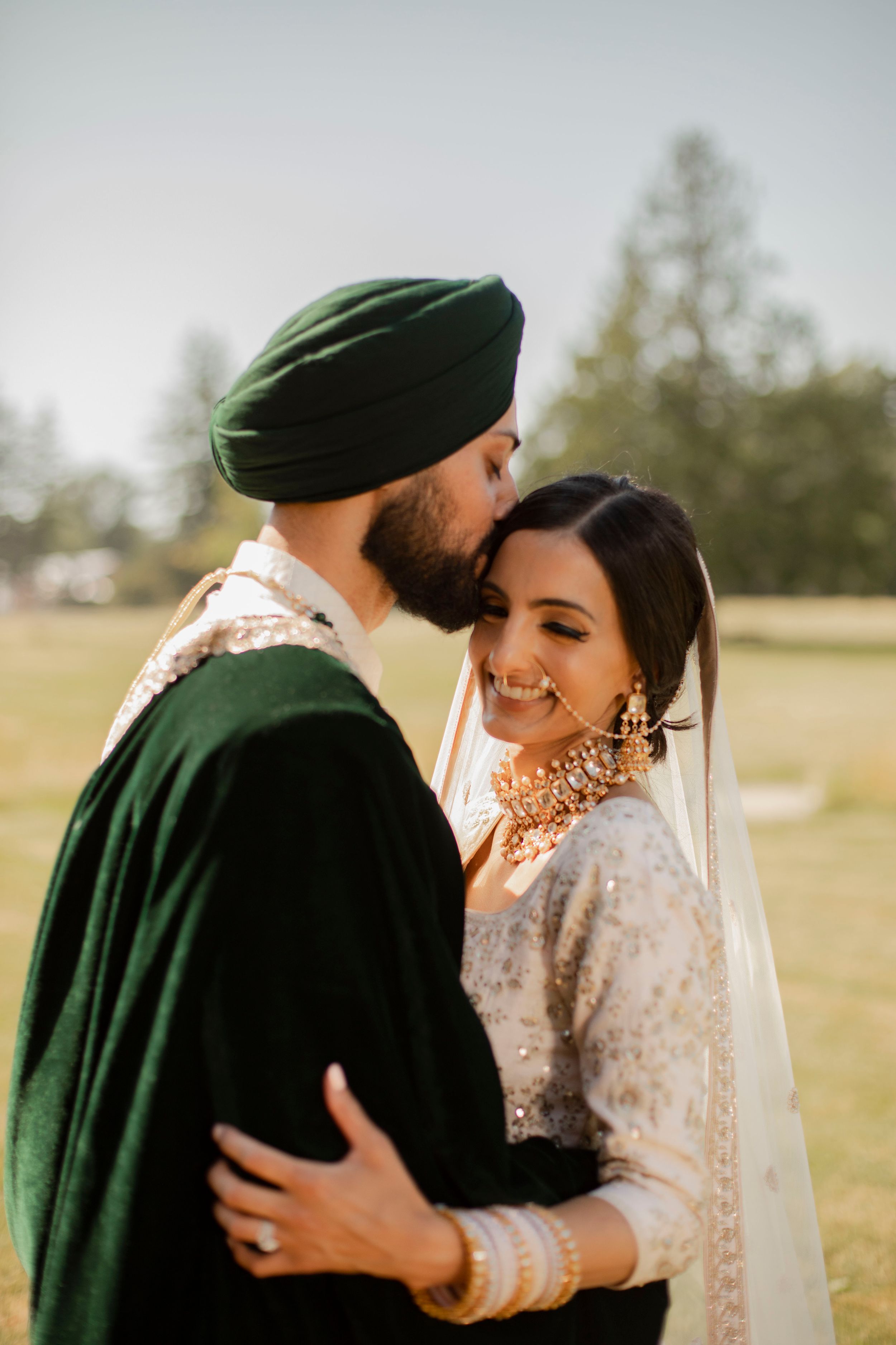 sikh Punjabi wedding with bride and groom in Vancouver