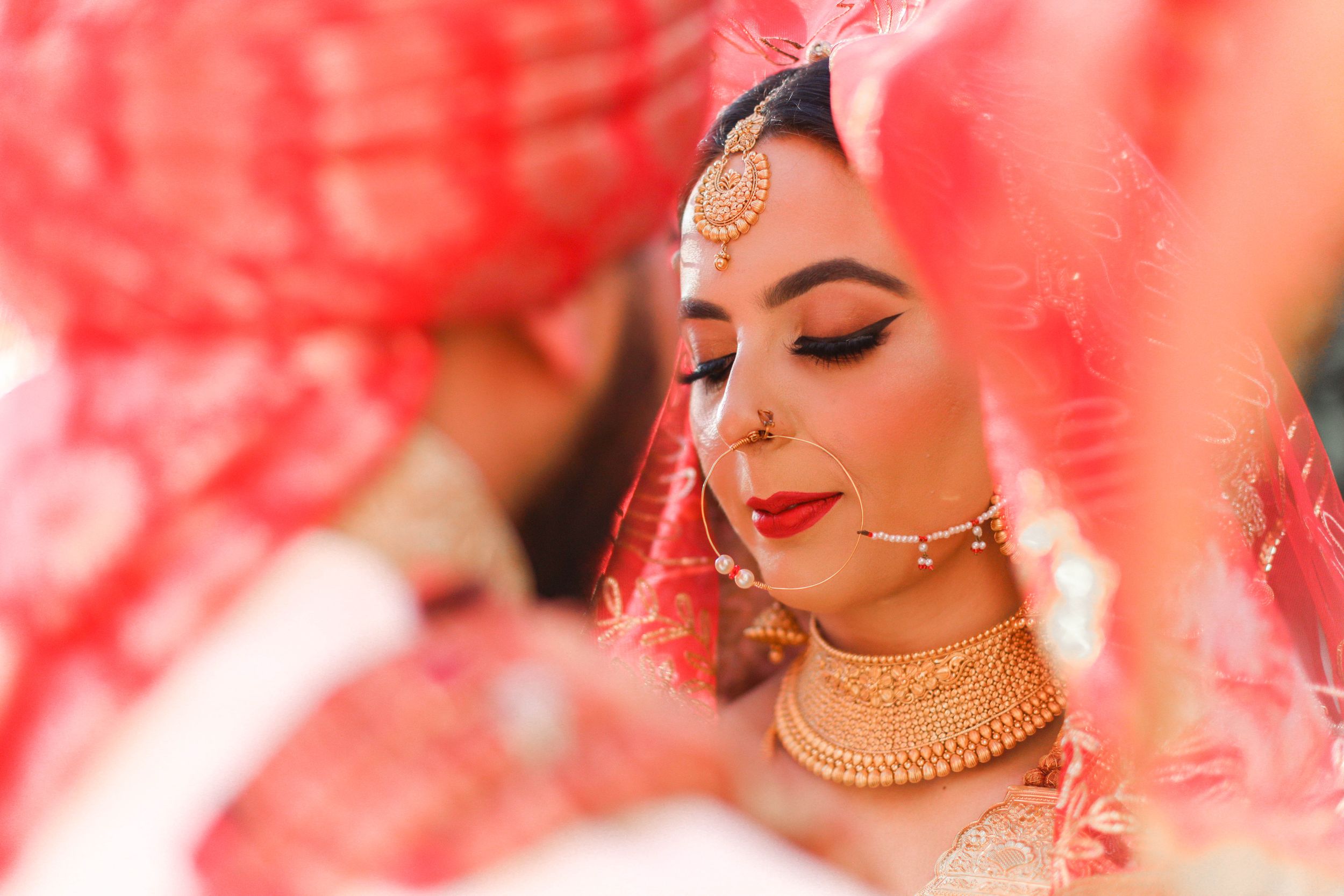 Pakistani wedding with bride and groom in Vancouver