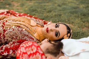 Pakistani wedding with bride and groom in Vancouver