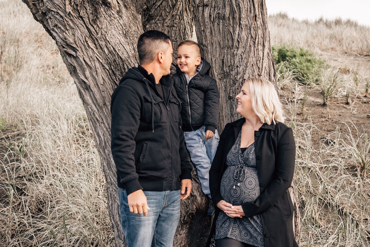 Beautiful Family Muriwai Beach