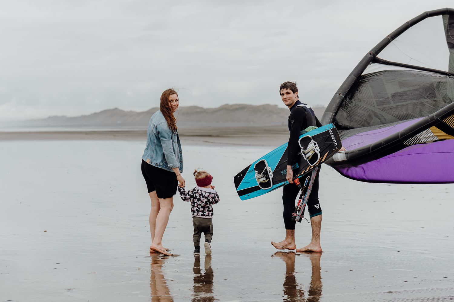 The joy of life is written all over the faces of mum and dad.