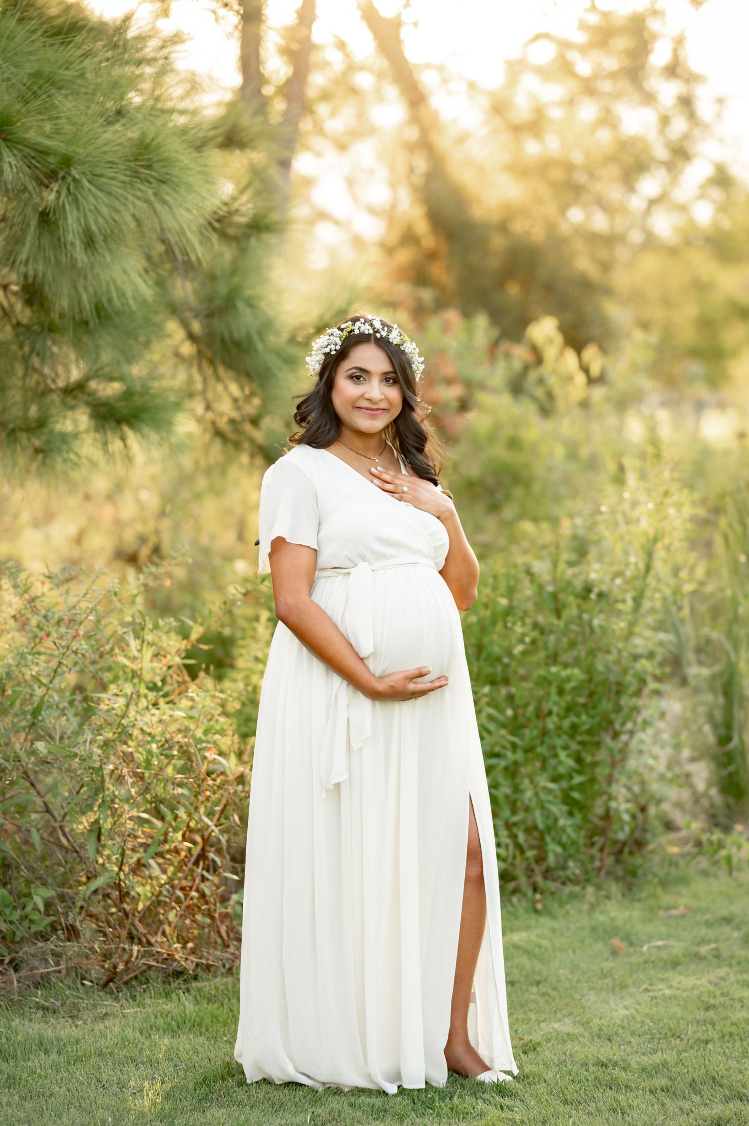 houston maternity photographer at memorial park