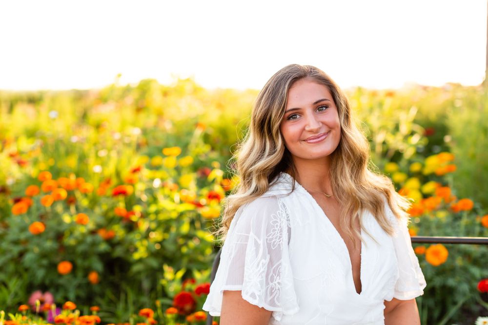 High School Senior Photos in the wildflowers with Ariane Marie Photography in Northwest Arkansas