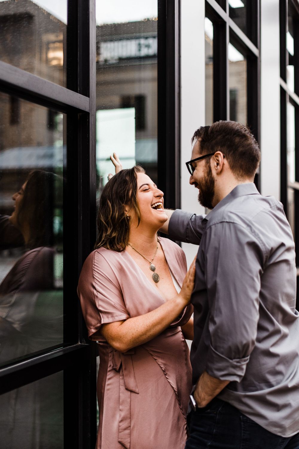 downtown dallas engagement photos