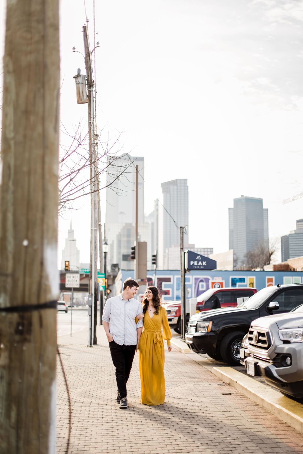 downtown dallas engagement photos