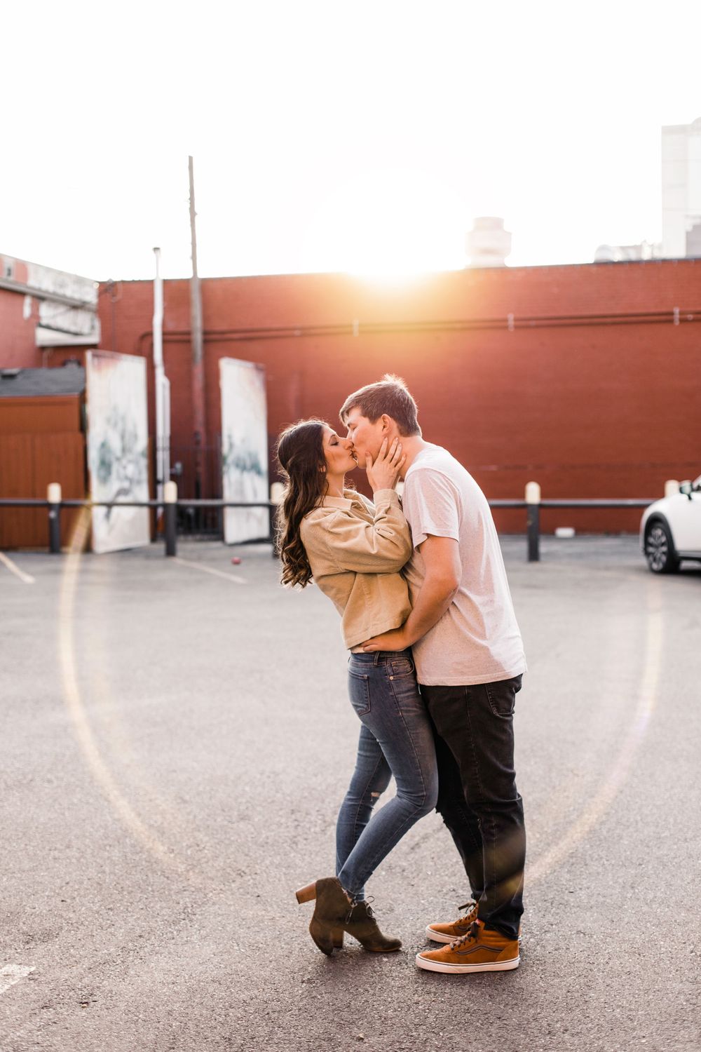 downtown dallas engagement photos