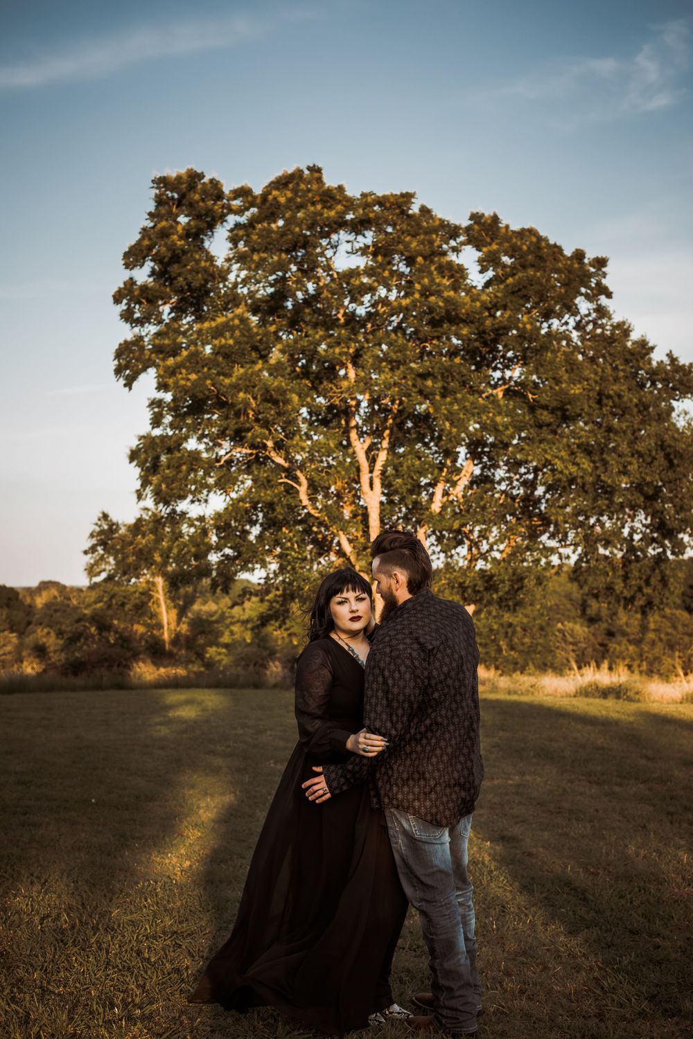 dallas dark and moody engagement photographer