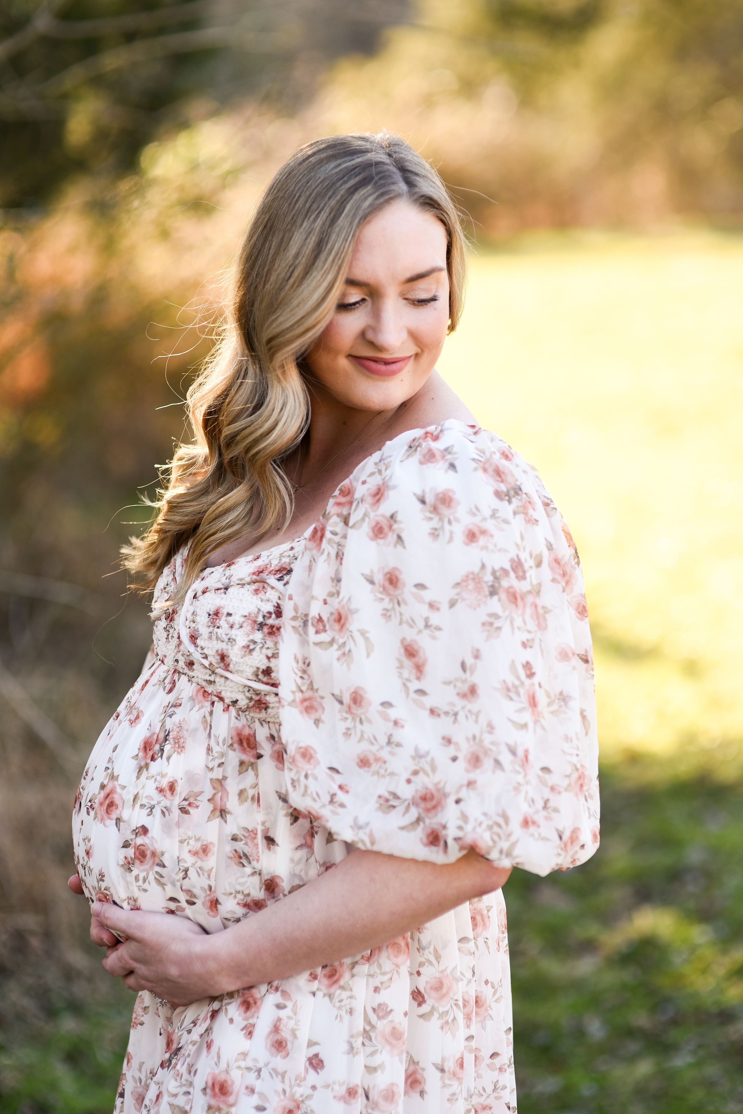 maternity photo natural setting Mebane NC