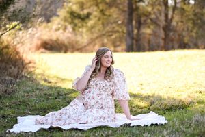 maternity photo natural setting Mebane NC