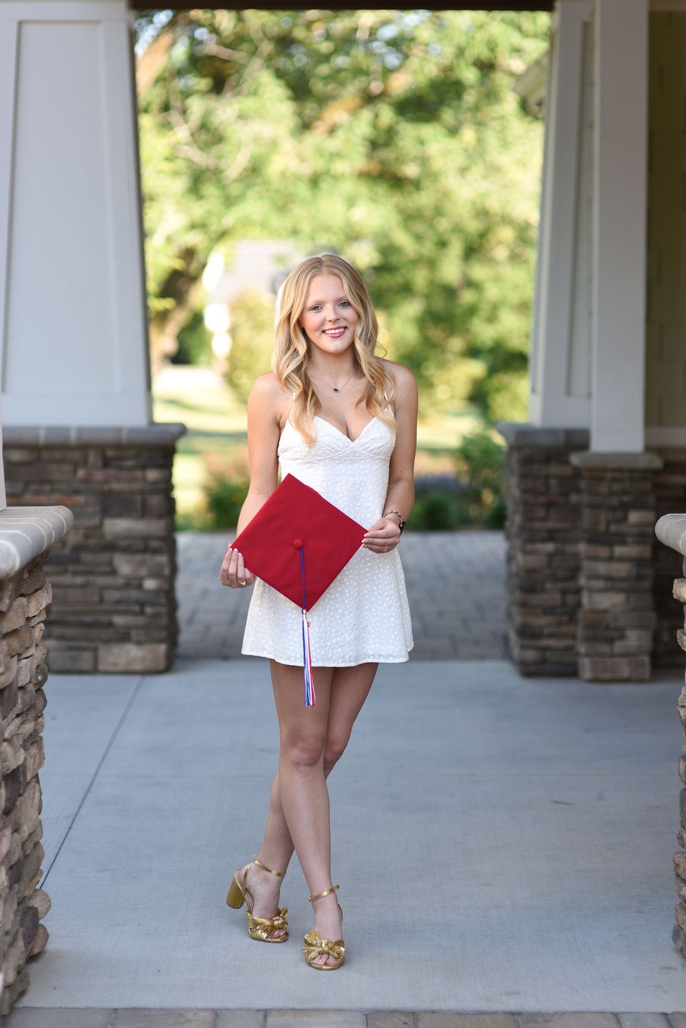 girl cap and gown Burlington NC High School