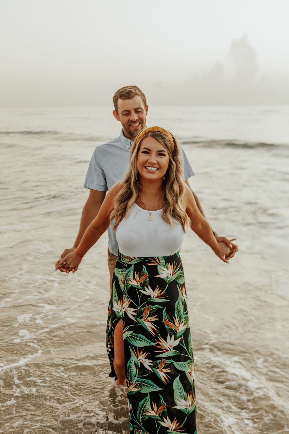 Treasure Coast Stuart Florida Photographer for weddings engagement photoshoot intimate couples adventurous sunset beach