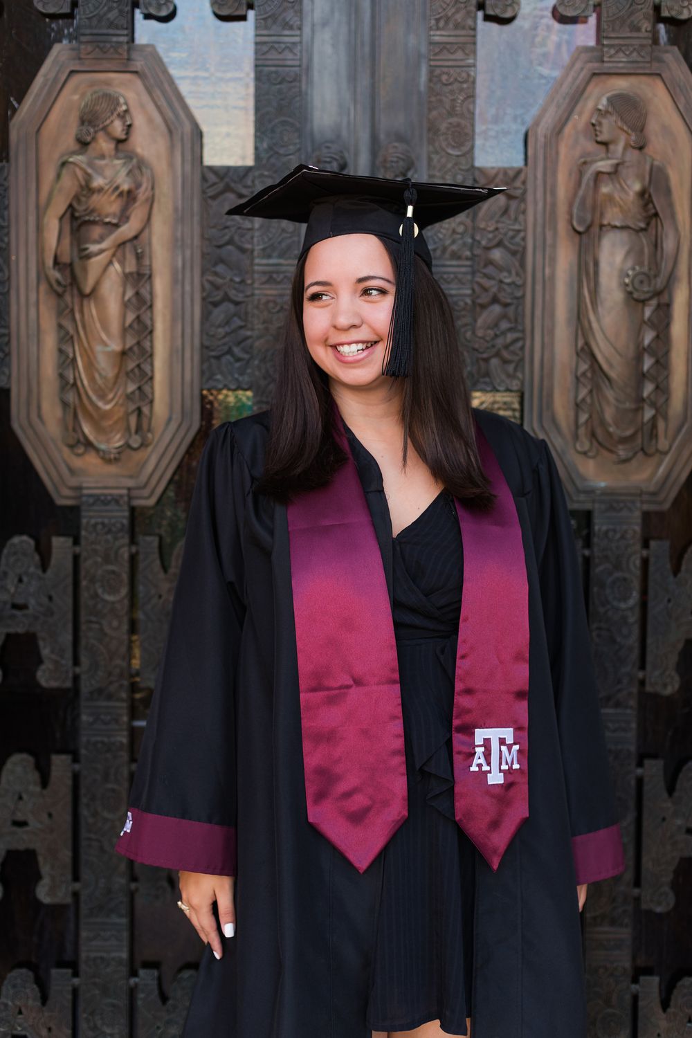 Texas A&M University Jack K. Williams Administration Building Senior portrait Photography College Station