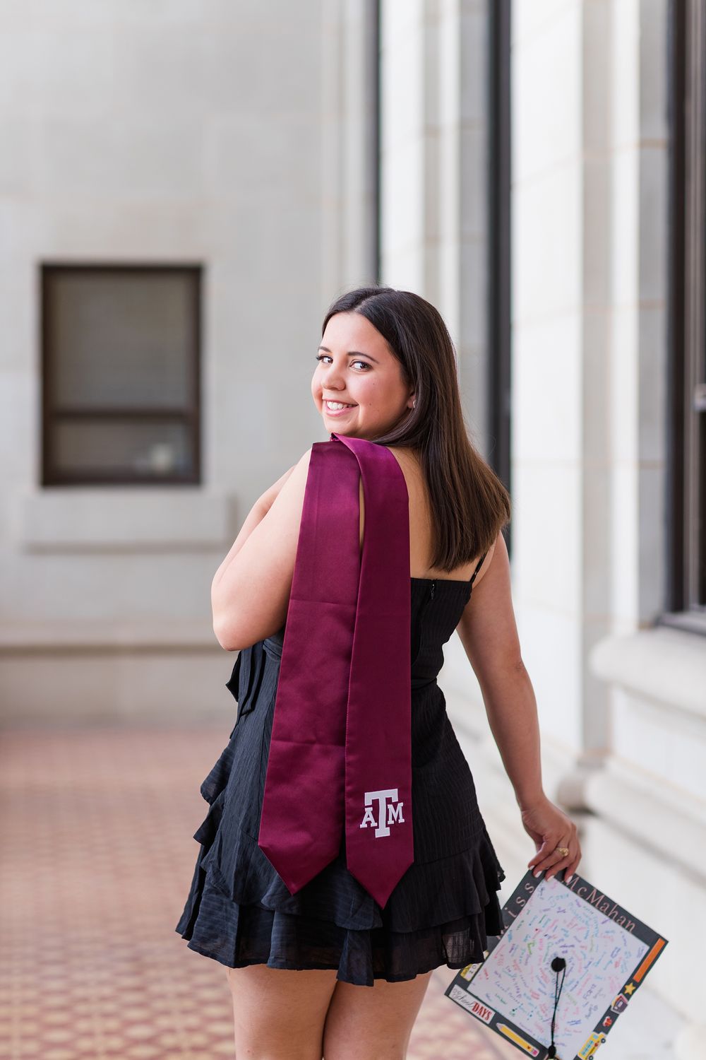 Texas A&M University Jack K. Williams Administration Building Senior portrait Photography College Station