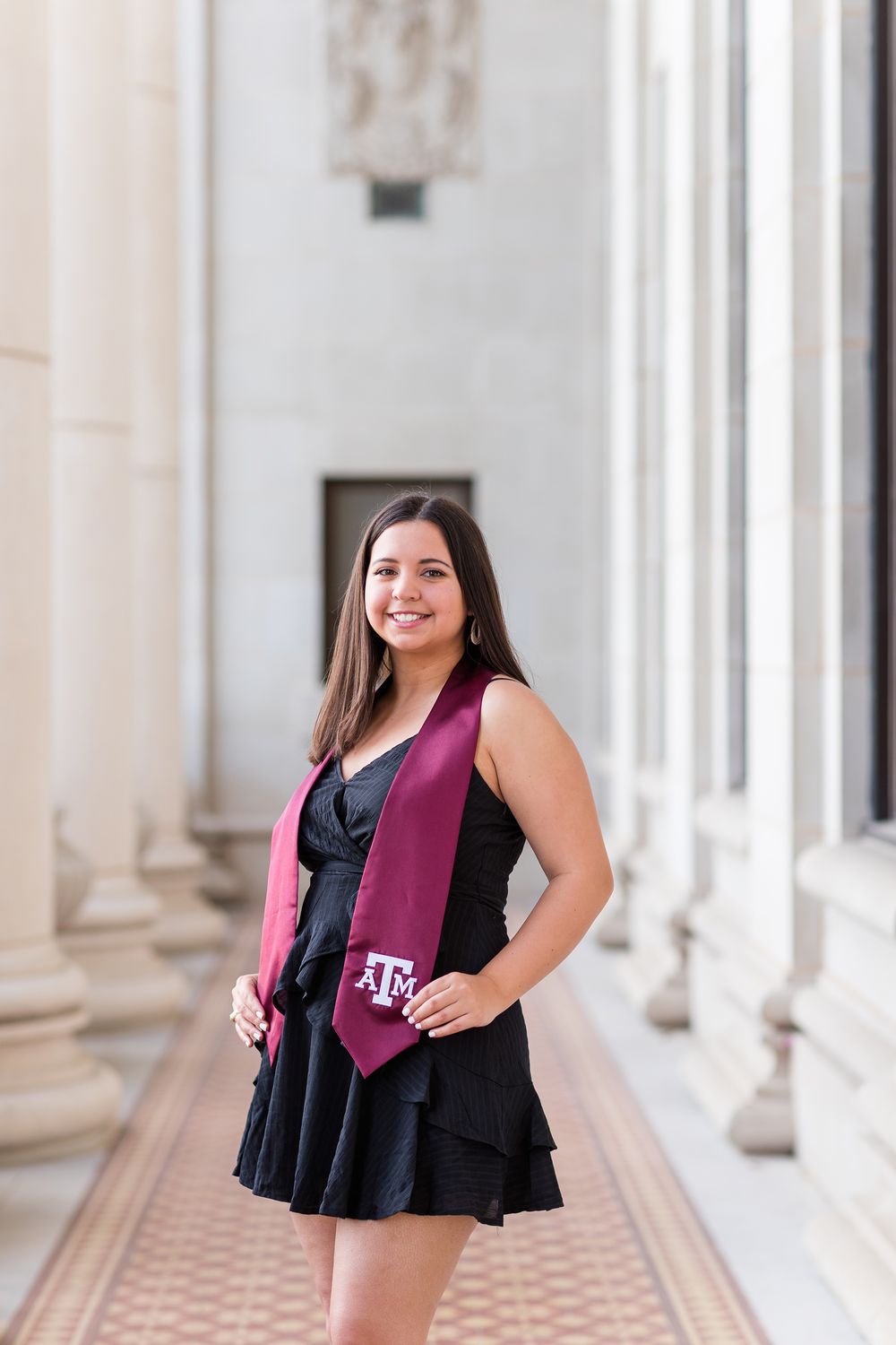 Texas A&M University Jack K. Williams Administration Building Senior portrait Photography College Station
