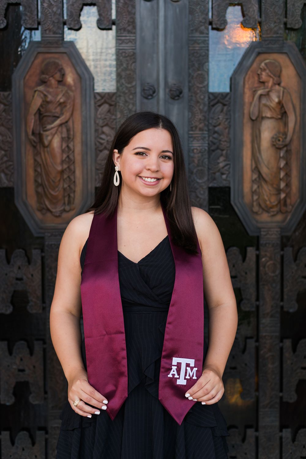 Texas A&M University Jack K. Williams Administration Building Senior portrait Photography College Station