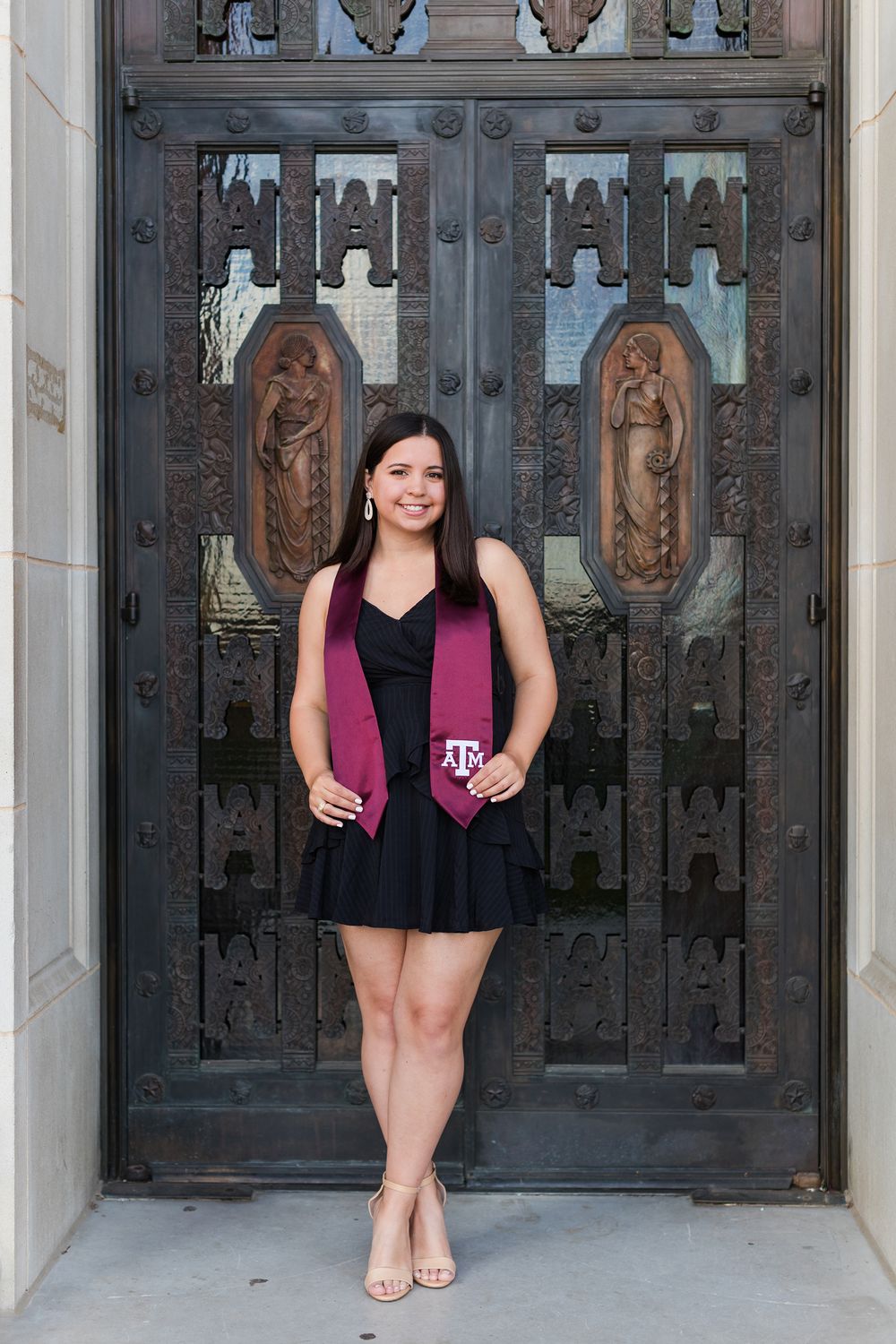 Texas A&M University Jack K. Williams Administration Building Senior portrait Photography College Station