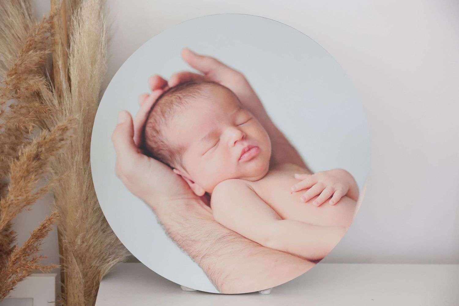 Round 12inch wood print