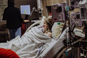 Oklahoma birth photography, hospital, newborn session, labor and delivery, motherhood