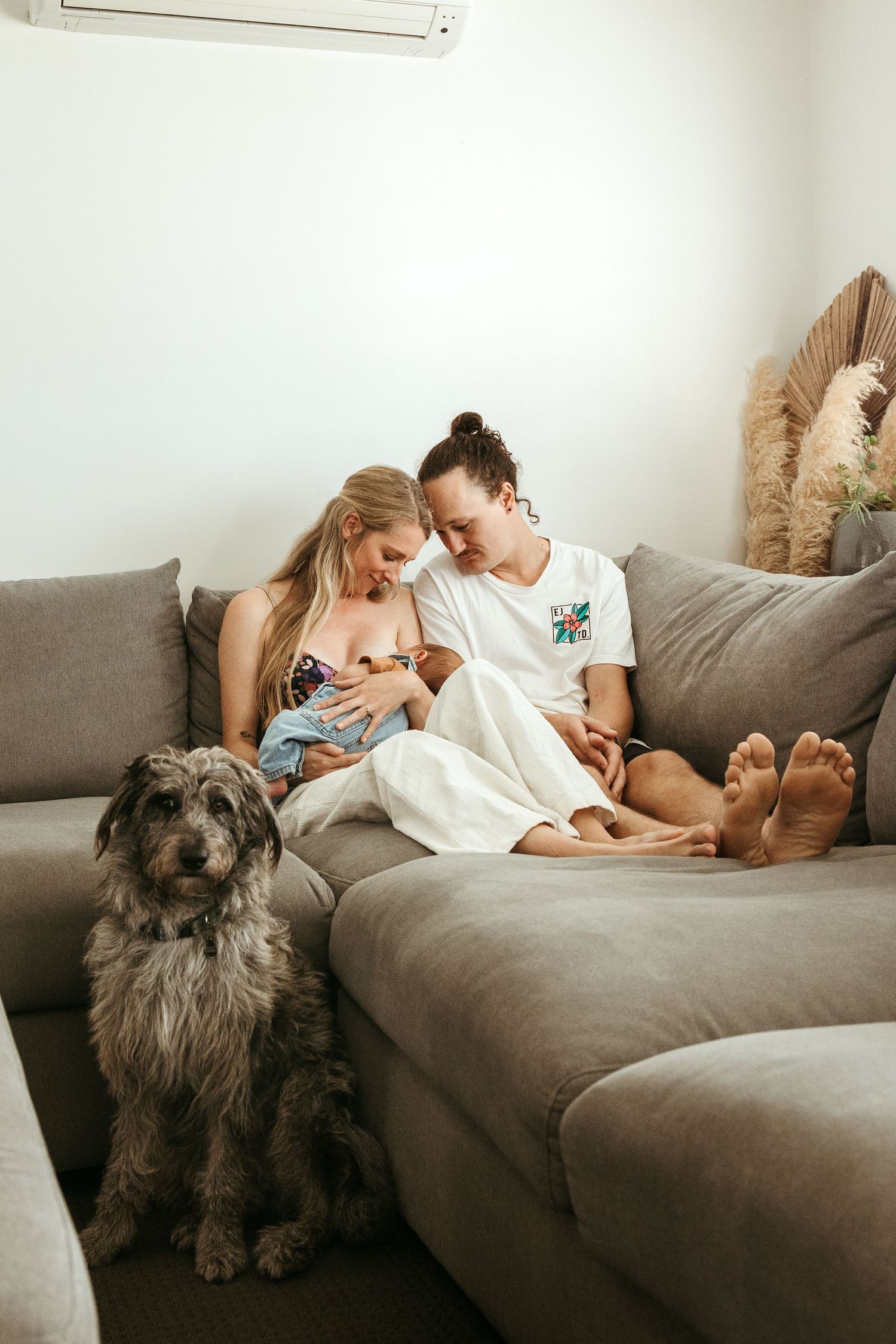 Mum. Dad. Newborn Baby at Newborn Photoshoot in Lake Macquarie, Newcastle, Hunter Valley, New South Wales