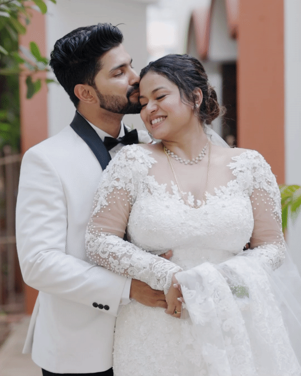 best wedding photographer in london capturing groom and brides moment with forehead kiss