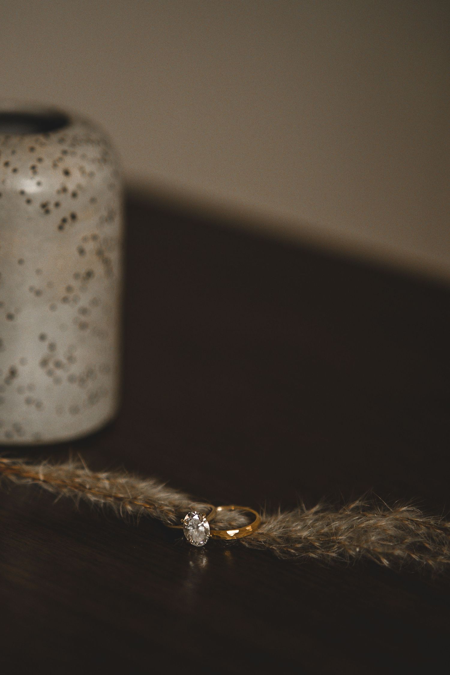 Gold Wedding Rings both bride and groom, editorial shot